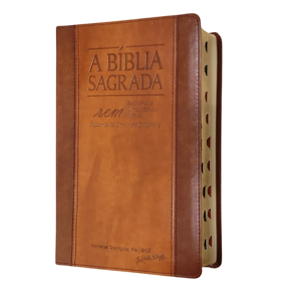 BÍBLIA SAGRADA | ACF | RCM | LETRA GIGANTE | CAPA MARROM | ÍNDICE em Oferta na Shopee