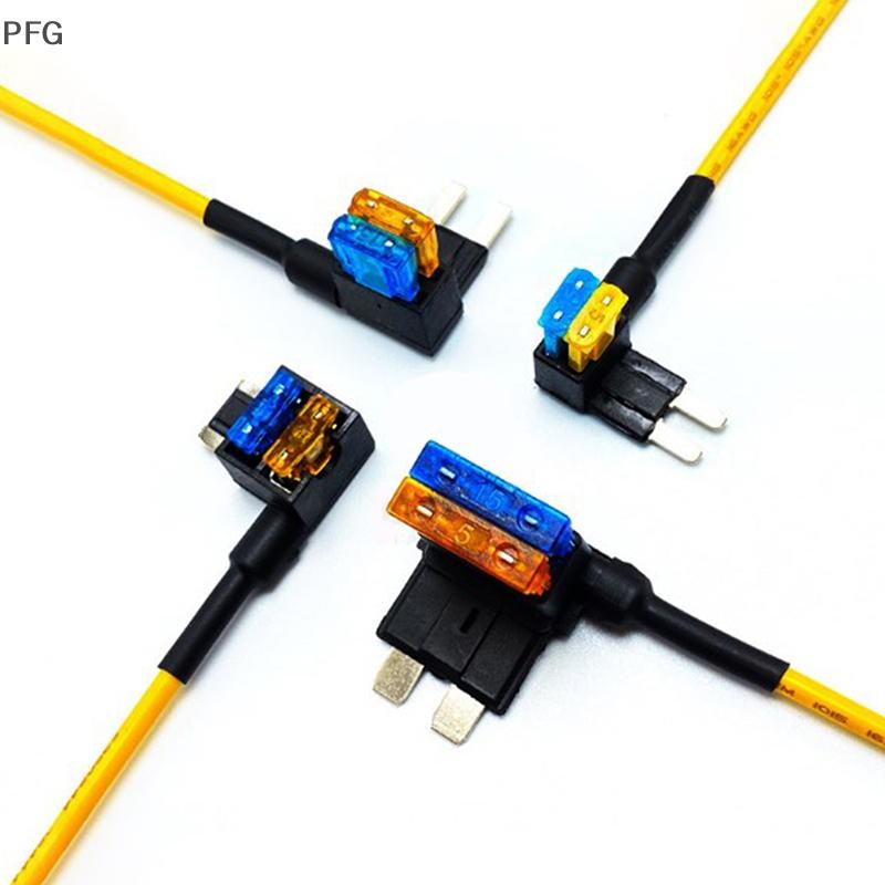 PFG 12V Suporte De Fusível Add-a-circuit Adaptador De Torneira Micro Padrão ATM Automático Com De Carro 10A Linha Amarel
