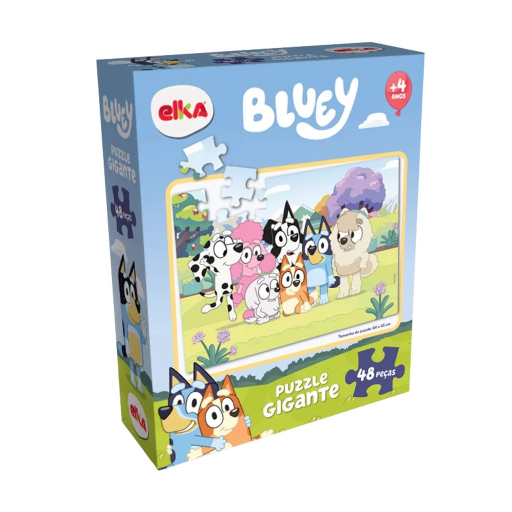 Quebra-Cabeça Puzzle Gigante Bluey 48 peças Elka - 1316 em Oferta na Shopee