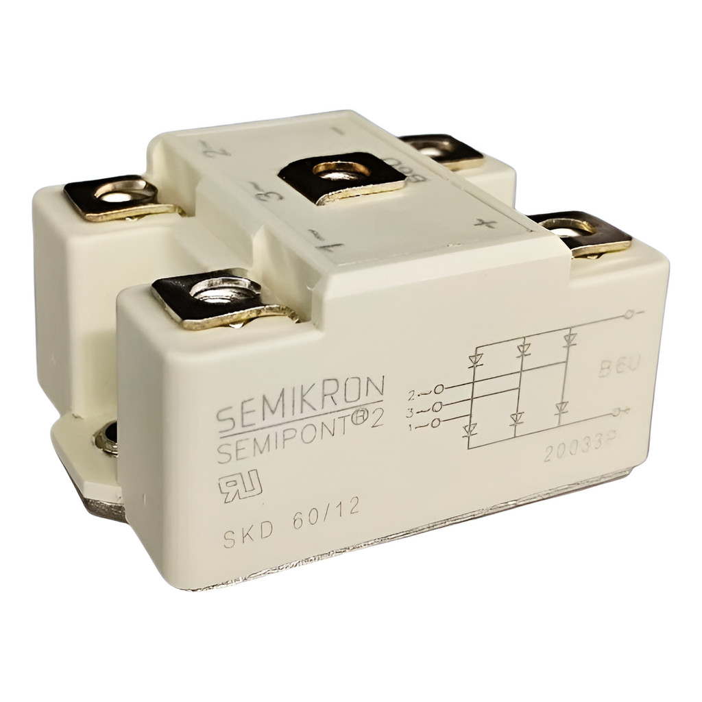 Ponte Retificadora Skd60/12 - Original Semikron