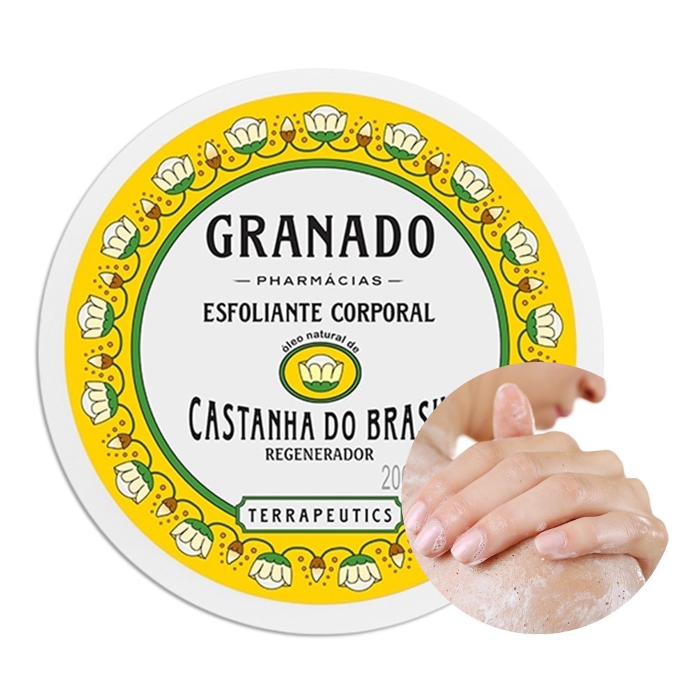 Kit 2 Creme Esfoliante Corporal Castanha do Brasil Granado Terrapeutics 200g