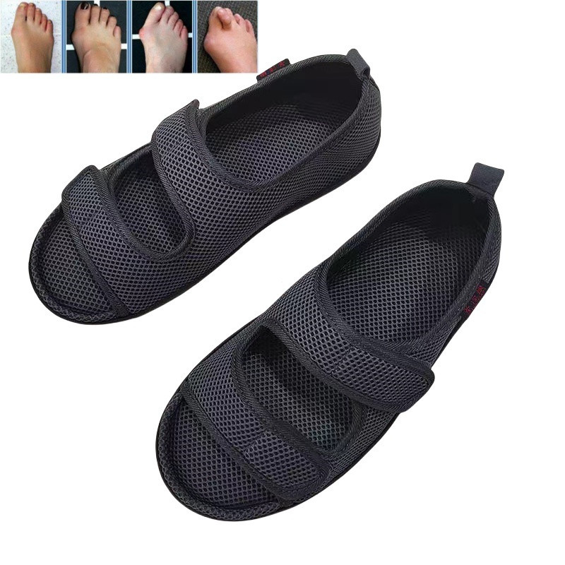 Sapatos De Verão Unissex Para Pés Diabéticos , Malha Respirável , Sandálias Inchados Devido A Feridas , Homens Ou Mulher