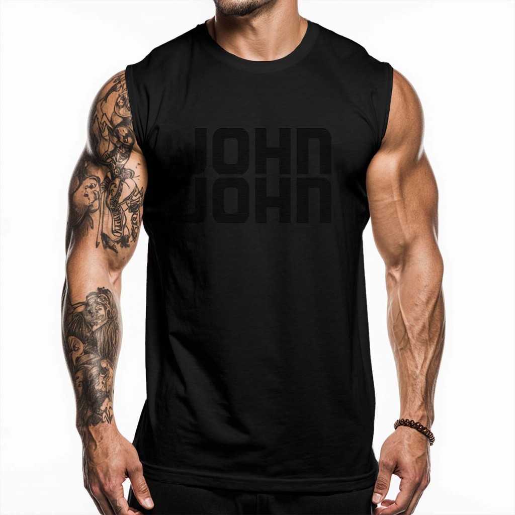 Regata Jon Jon Oversized StreetWear Machão Treino Camiseta Algodão Camisa Cavada Masculino Longline