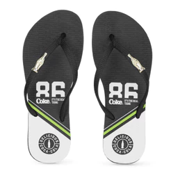Chinelo Coca Cola Sprint Preto e Branco - Feminino