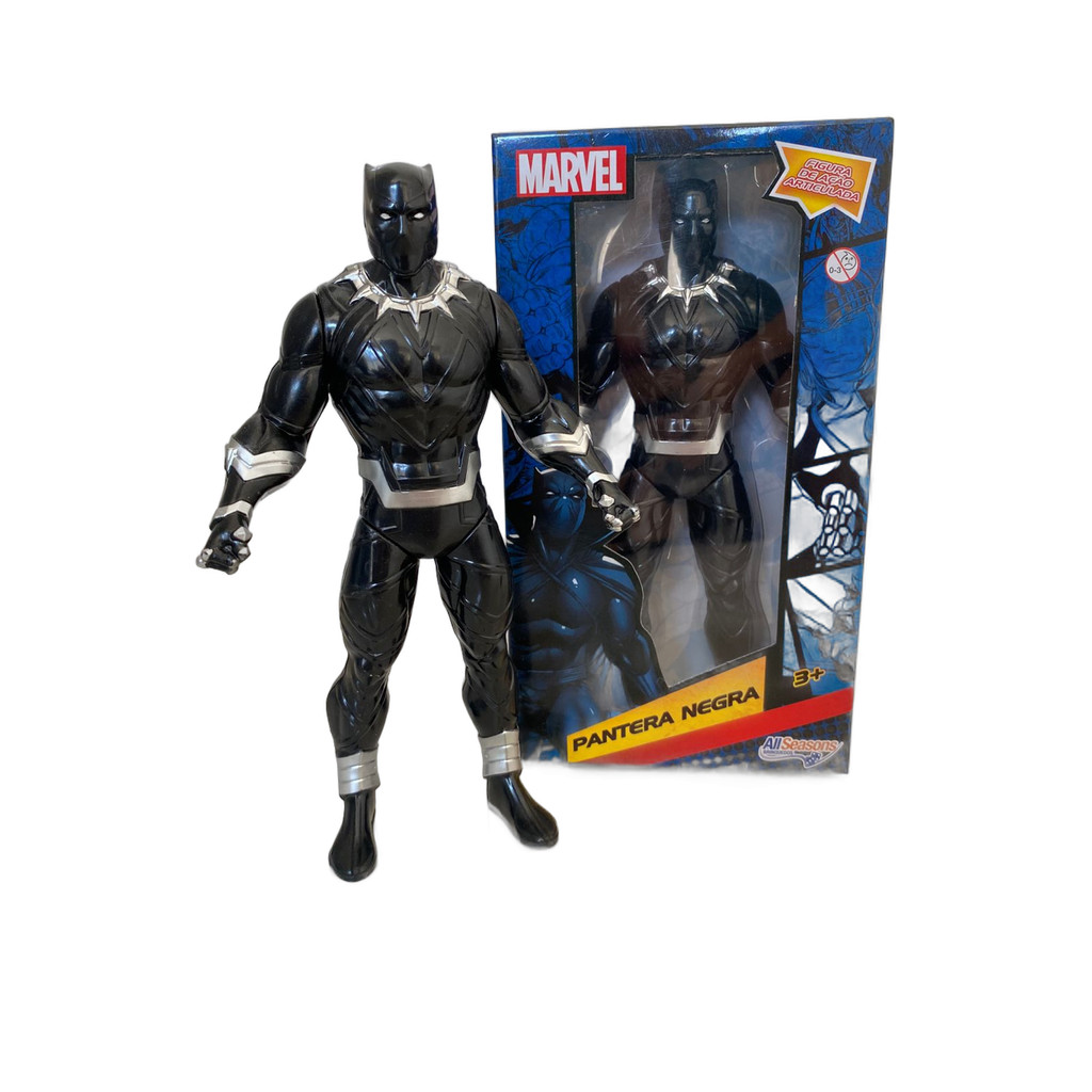 Boneco Pantera Negra Vingadores Herói Marvel 22 Cm