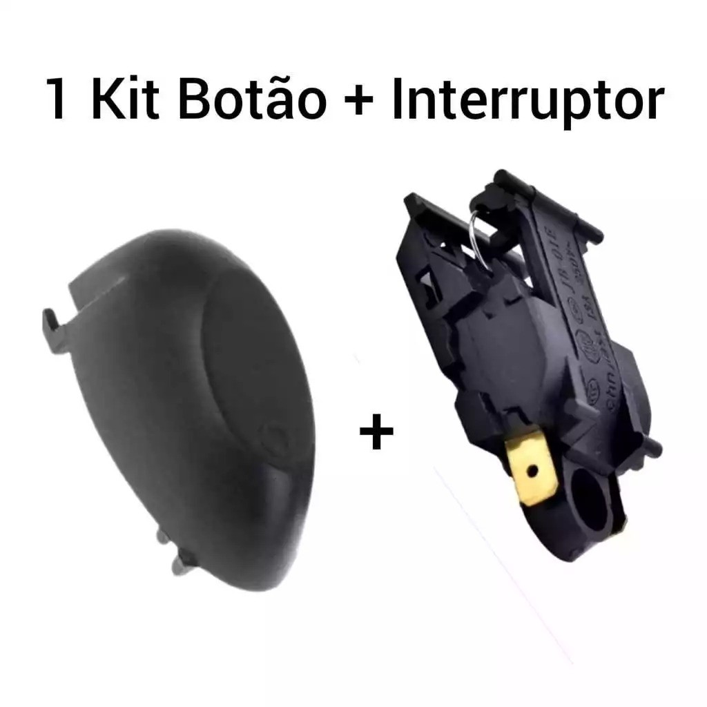 Interruptor + Botão/chave vapor/gangorra p/ Jarra/Chaleira elétrica 13a/16a 250v- Botão Universal
