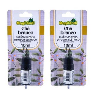 Kit 2 Odorizante Essência Para Difusor Elétrico Chá Branco - 10ml em Oferta na Shopee
