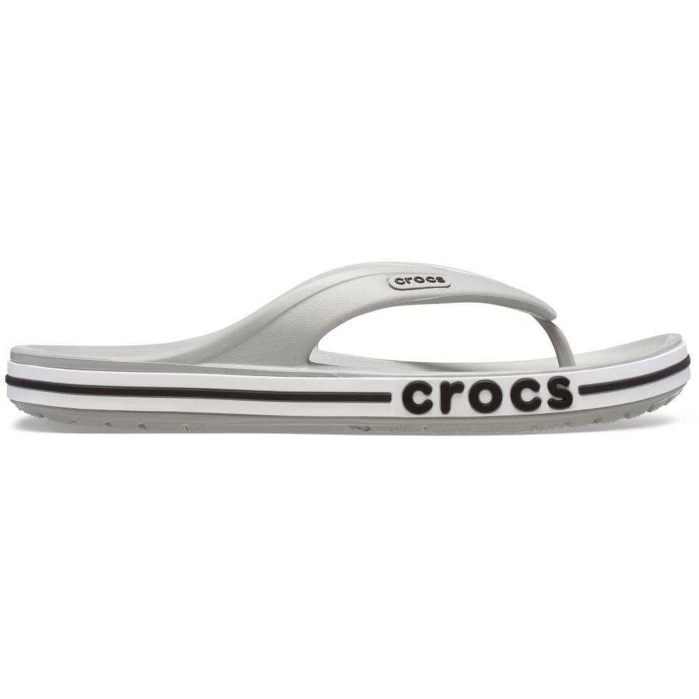 Chinelo crocs bayaband flip light grey