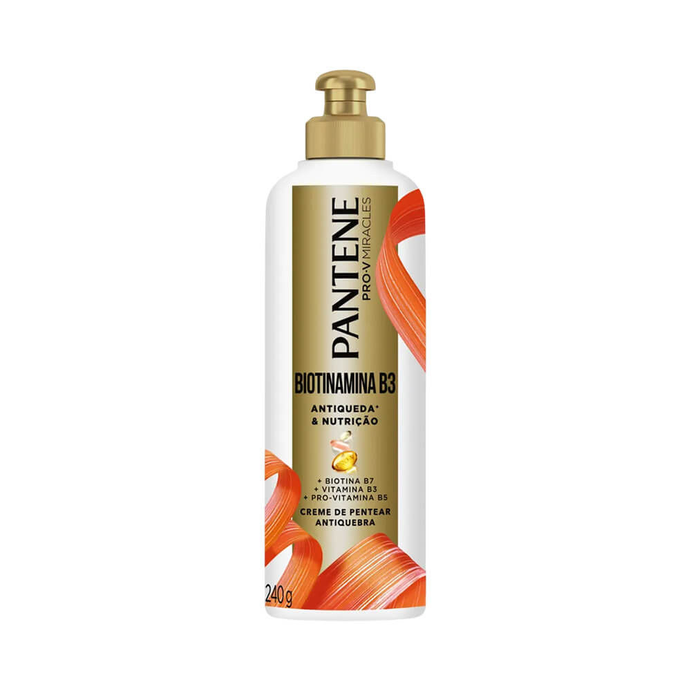 Creme para Pentear Pantene Biotinamina B3 240g em Oferta na Shopee
