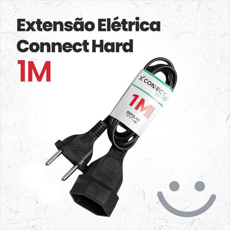 Extensão Uma Tomada Extensão Elétrica 1 Metro Fiolux Cabo Reforçado Extensão Elétrica 10A · foto 2