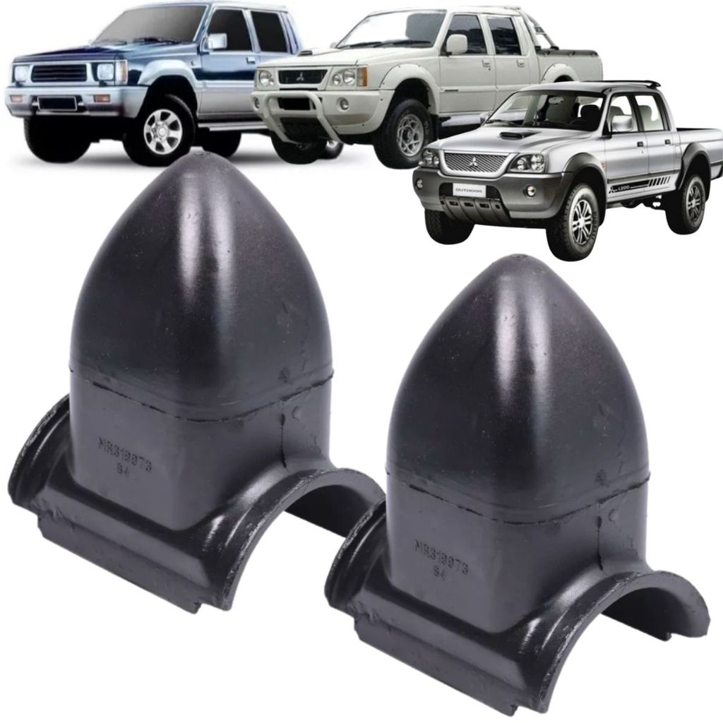 KIT 2 BATENTE FEIXE MOLA MOLEJO EIXO AMORTECEDOR SUSPENSÃO TRASEIRO L200 G1 G2 QUADRADA SPORT OUTDOOR SAVANA 1992 A 2012