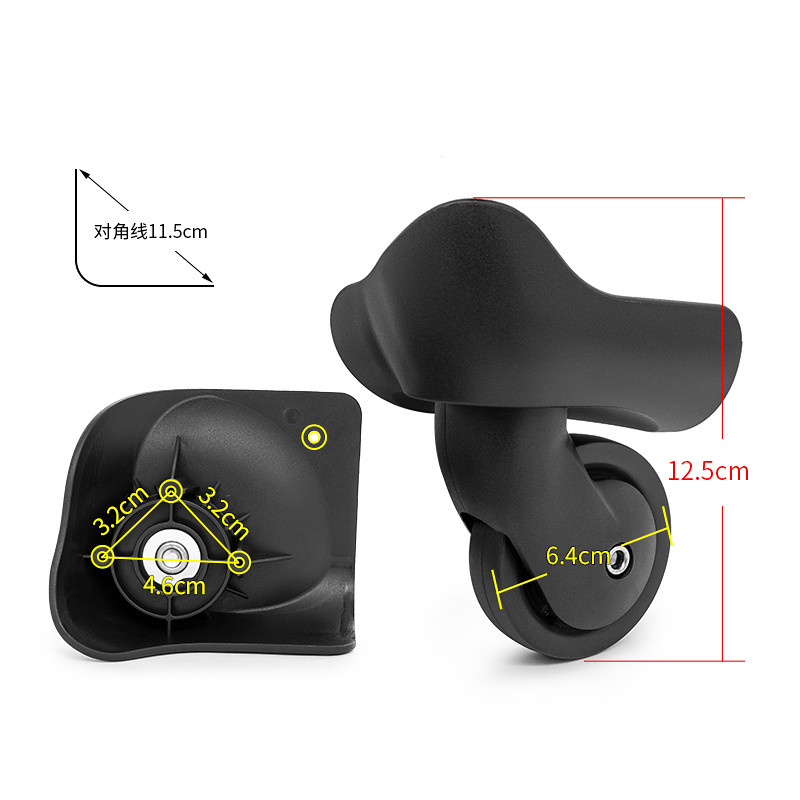 W039#宏盛A- 39 Roda Universal Madesha Substituição de Roda de Bagagem Samelite Acessórios para Carrinho de Viagem