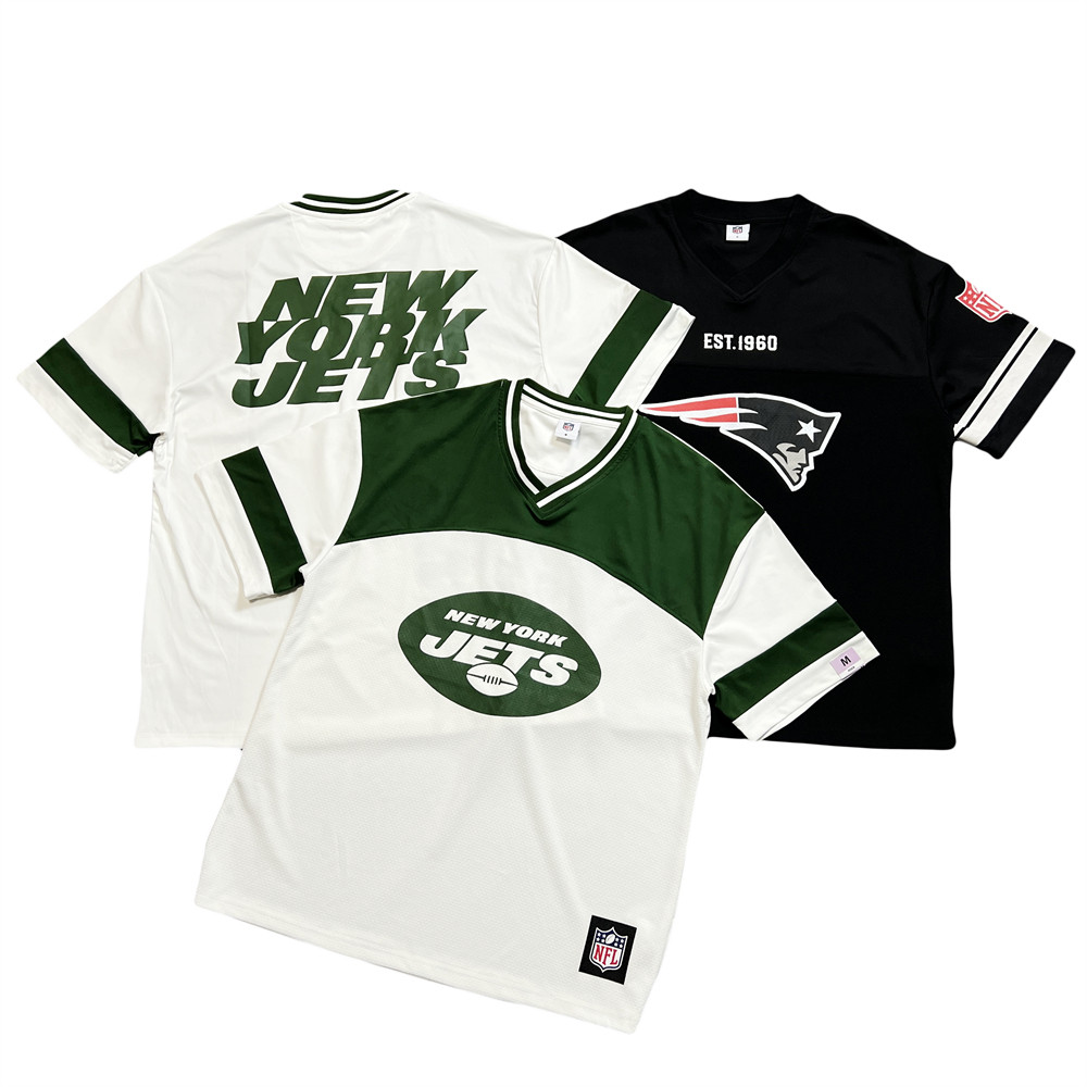 Exportar estrangeiro max Co-marca Rugby Jet frente traseira impressa camiseta de secagem rápida esportes Fitness lazer m