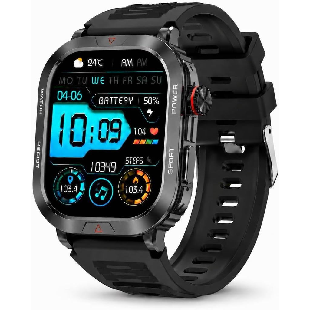 Smartwatches ZW66 2.01INCH Smartwatch Relógio Inteligente Masculino Esportivo Militar Fitness Para Esportes