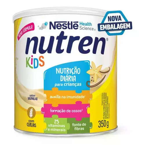 Suplemento Alimentar Nutren Kids Para Crianças Baunilha 350