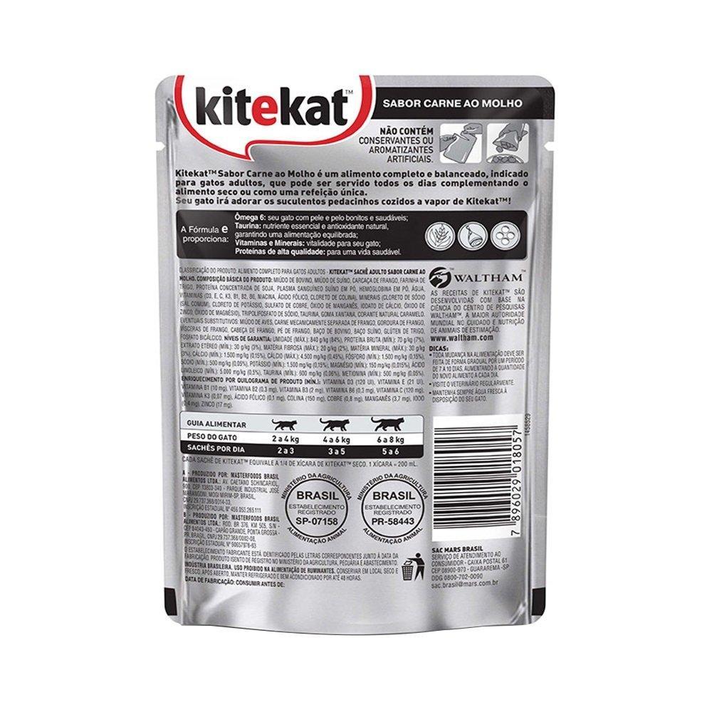 24 unidades Ração Kitekat Carne Adulto 70g · foto 2
