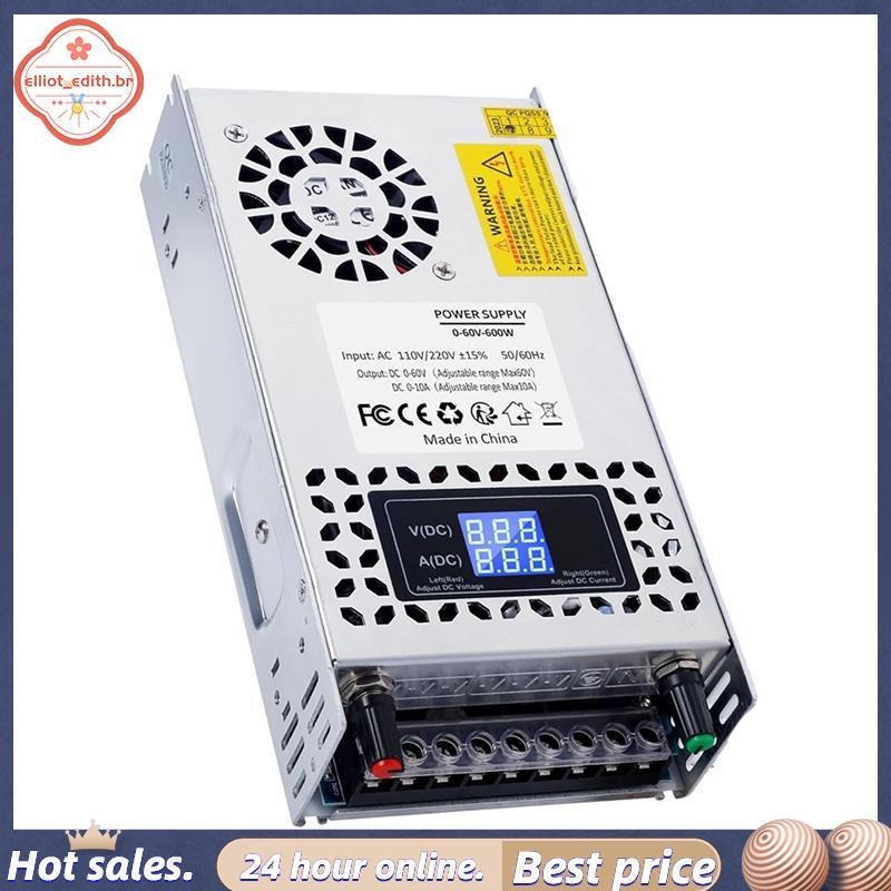 Fonte De Alimentação DC Ajustável 60V 600W , De Comutação AC 110V/220V Para 0-60V Conversor Impressora 3D , Regulável