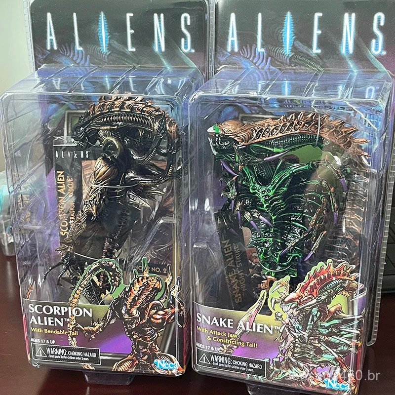 Figura NECA do Escorpião Snake Alienígena, Aliens VS Predator 13ª Série, Figuras de Ação Sgt Apone Snake, Brinquedo para
