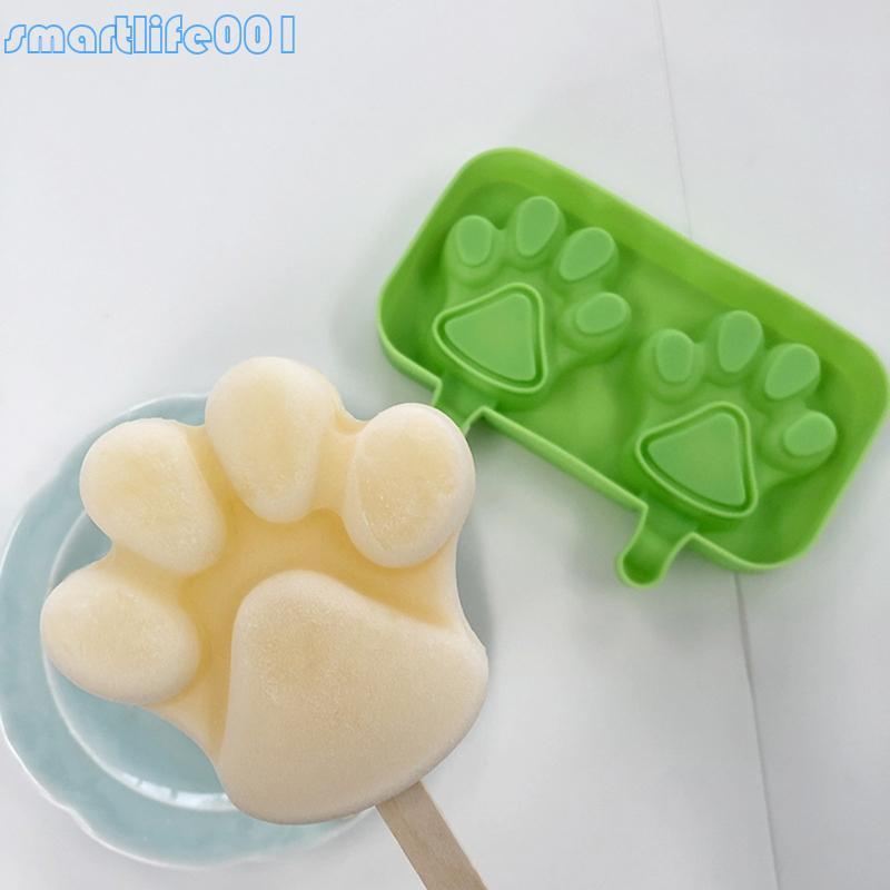 S * Moldes Picolé Silicone Pés Para Molde Sorvete Forma Gato Reutilizável Fácil Rel