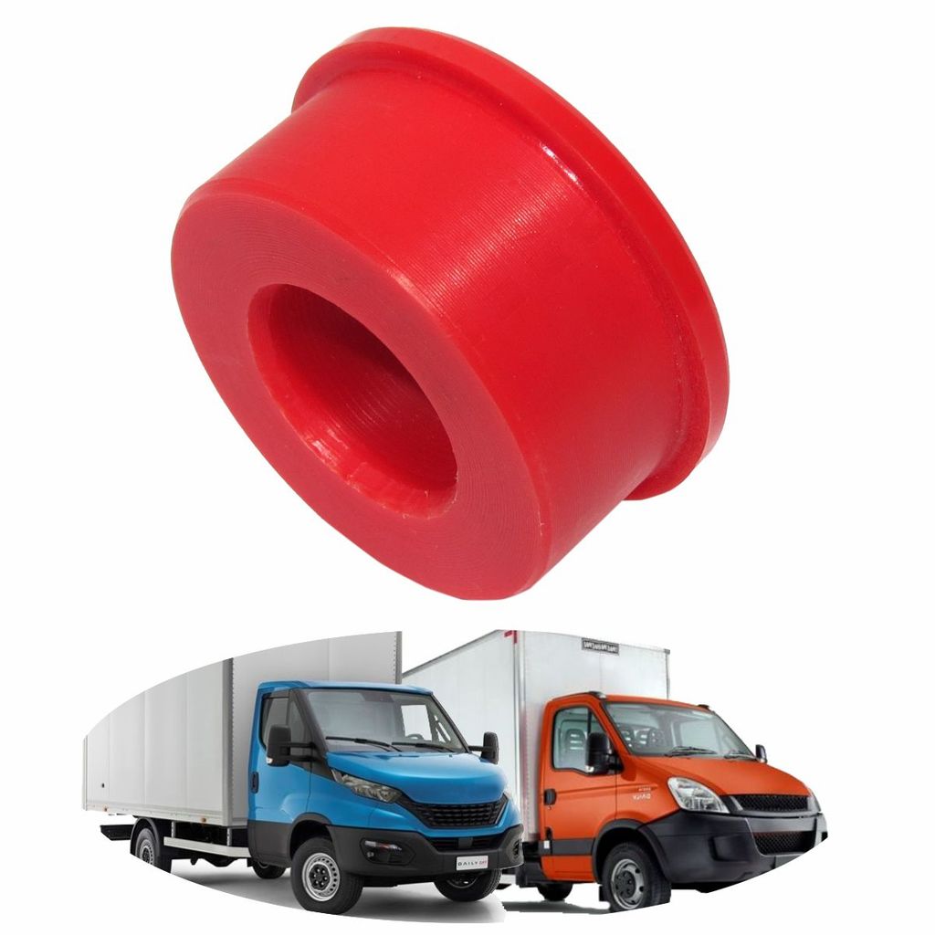 BUCHA SUSP DIANT VERMELHA EM PU DAILY 70C16/70C17 3.0 2008 A 2018/DAILY MY 65-170/70-170 3.0 APÓS 2019 93852312/SKU579