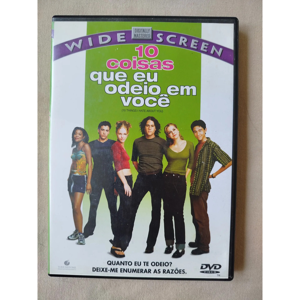 DVD Filme 10 Coisas Que Eu Odeio Em Você 1999 Sem Encarte