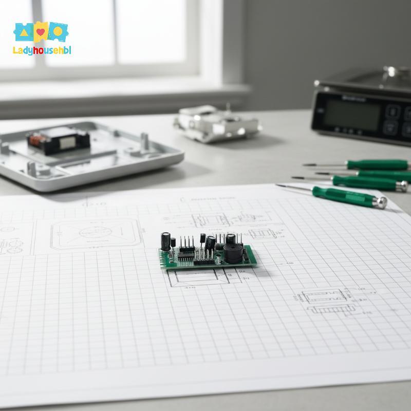 LAHG > Placa De Circuito De Chip De-Mãe De Balança Eletrônica Resistente Com Display Lcd Led Para Inventário De Armazém