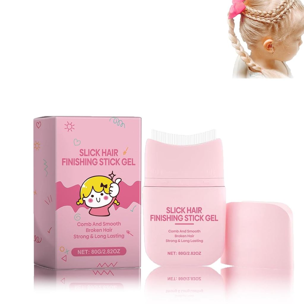 Gel Capilar Infantil em Bastão, Cera Capilar em Bastão, Gel Modelador Infantil, Pomada Capilar em Bastão 80 ml, Aplicaçã
