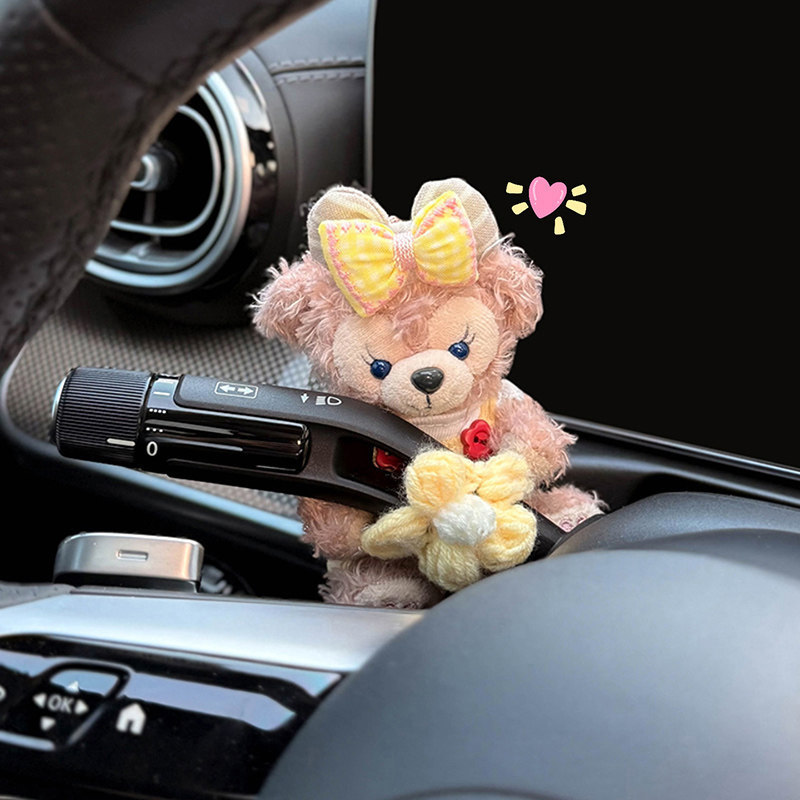 2026 novo estilo bloco de limpador de carro Shirley rosa boneca fofa decoração de interiores de carro decoração de carro