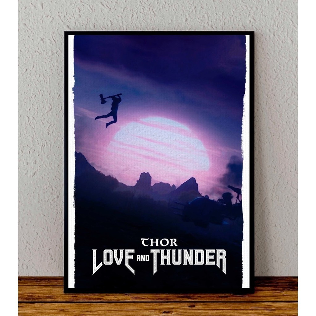 Quadro Decorativo s Thor Love And Thunder Marvel Animes Filmes Bandas Decoração Parede