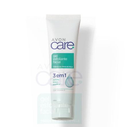 Gel Esfoliante Facial 3 em 1 Avon Care com Vitamina E 100g