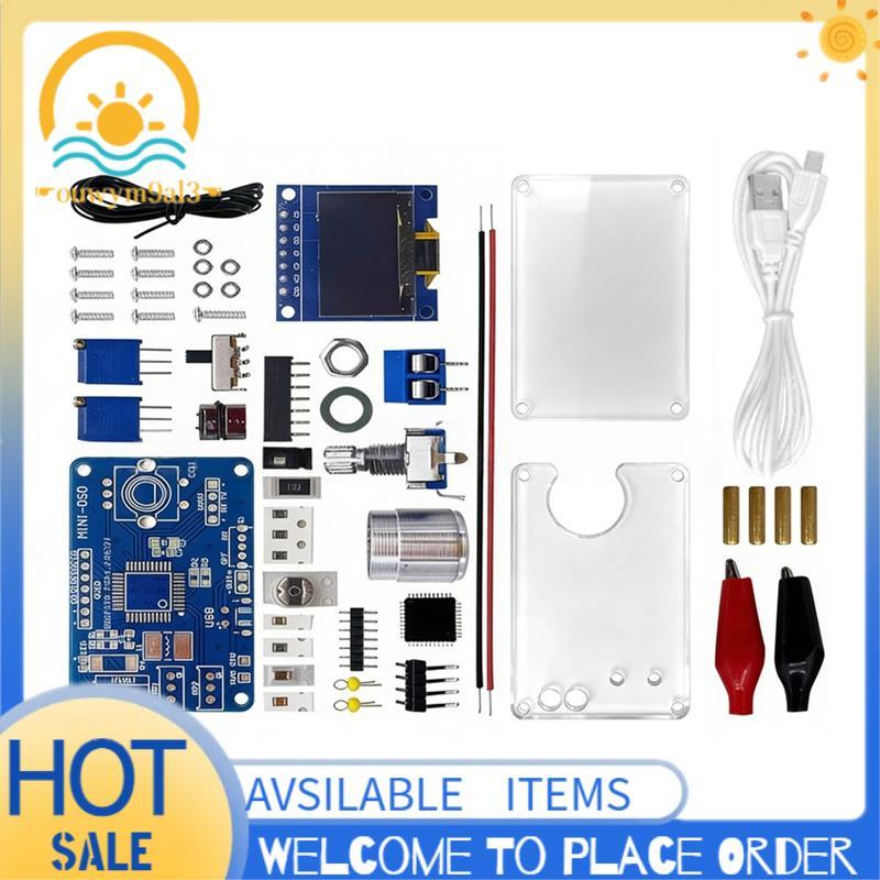 0.96-Polegada Doss LCD Osciloscópio Kit DC 5V BSTC Microcontrolador Eletrônico DIY Componentes Interface Micro USB