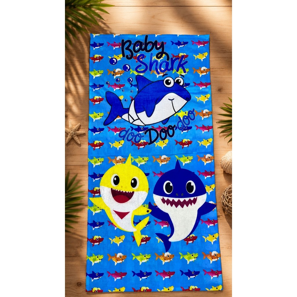 Toalha Gigante De Banho e Praia Infantil  Estampada Algodão Princesas Heróis e Personagens