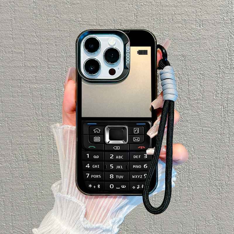 Padrão de telefone antigo.iPhone 17 11 12 13 15 14 16 Pro Max XR XS Max Capa TPU choque