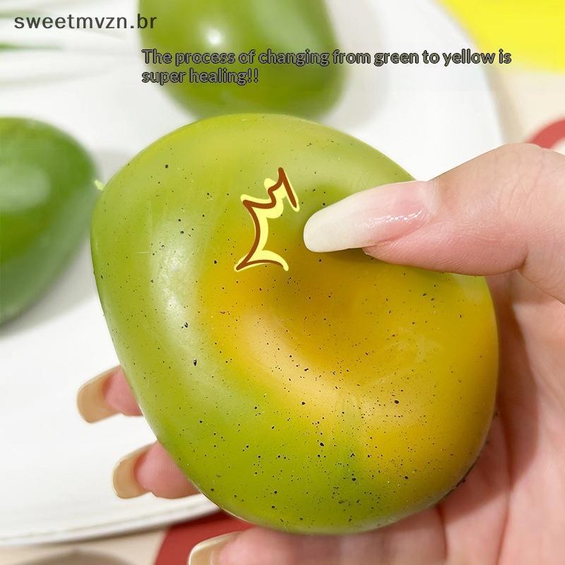 sweetmvzn 1 Peça Bola De Apertar De Manga Que Muda De Cor Estresse ASMR Sensorial Tdah Anti Alívio Brinquedos Para Crian