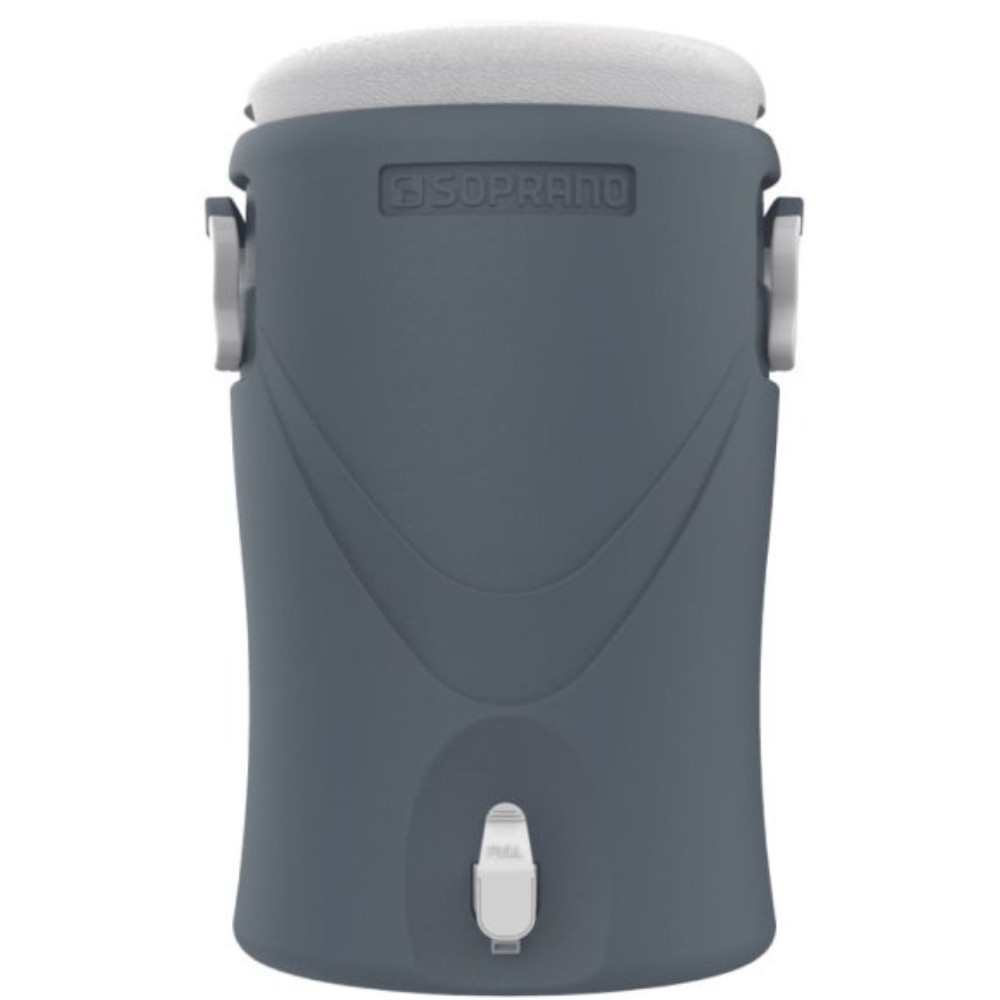 Garrafão Térmico Soprano Everest 20L Cinza Com Torneira Alças Para Água Café Quente E Frio