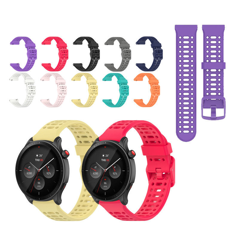 Para Huami Amazfit GTR 3 4 3pro 4pro 2 2E Mini Pulseira De Silicone Respirável