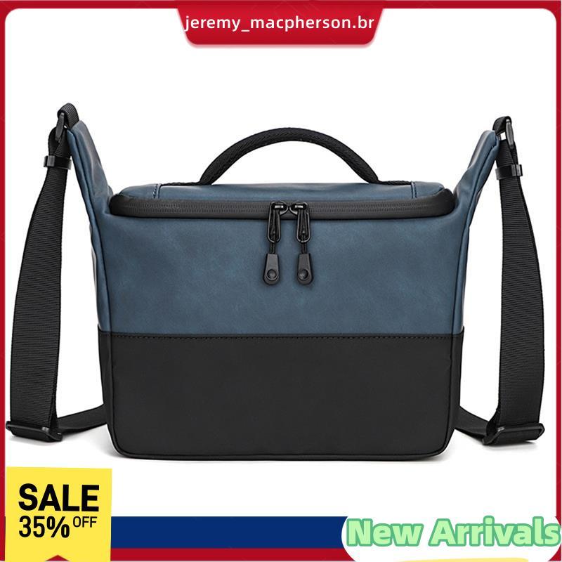 Bolsa Profissional Para Câmera Digital SLR , Fotografia De Lentes De Ombro De Couro À Prova D'água De// C