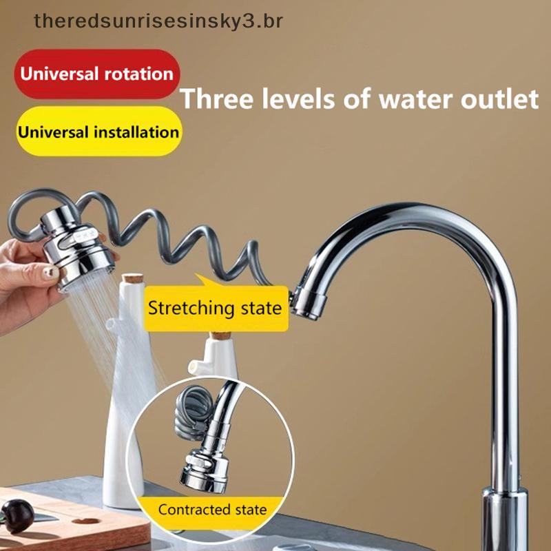 TSBR 3 Modos Pull Out Extensor De Torneira Universal Aerador Pia Misturador Tubo Extensão Chuveiro Poupança Água Acessór