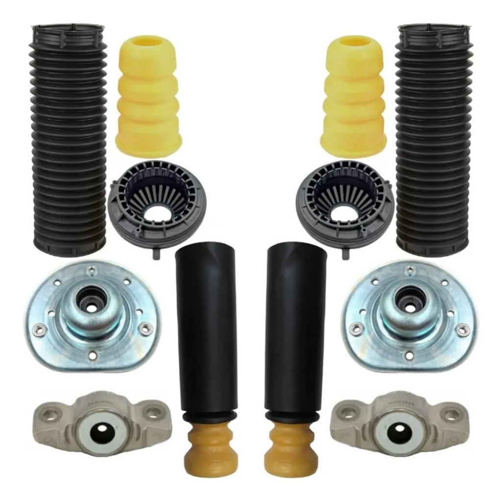 4 Kit Coxim Batente Dianteiro Traseiro Fusion 2013 2014 2015