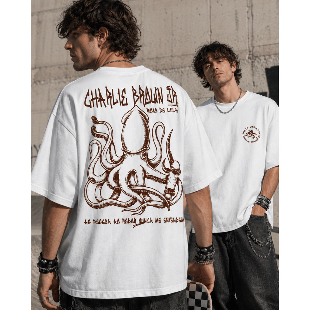 Camiseta Oversized Charlie Brown Jr Zóio De Lula Streetwear Banda Rock Nacional Anos 2000