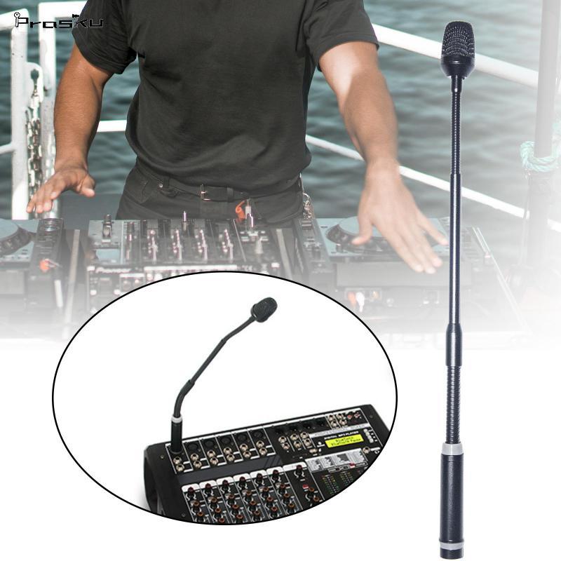 [stdzsw] Microfone Pescoço De Ganso Dinâmico Para DJ Fácil De Ajustar Profissional XLR De Baixo Ruído Gravação De Perfor