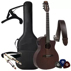 Kit Violão Tagima Vegas Elétrico Gran Reserva + Acessórios