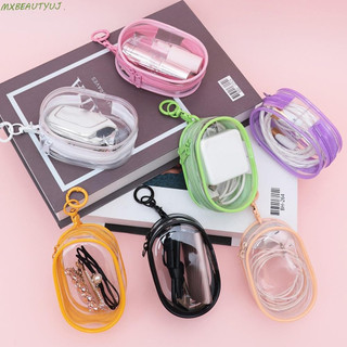 Bolsa De Armazenamento De Cabo De Dados MXBEAUTYUJ , Com Chaveiro , Transparente Para Carregador De Telefone , Digital A