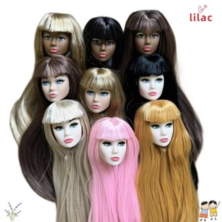 LILAC Cabeça De Maquiagem Para Prática , Boneca De Cabelo Longo Com Rosto Europeu Fashion De Pele Bronzeada Normal Branc em Oferta na Shopee