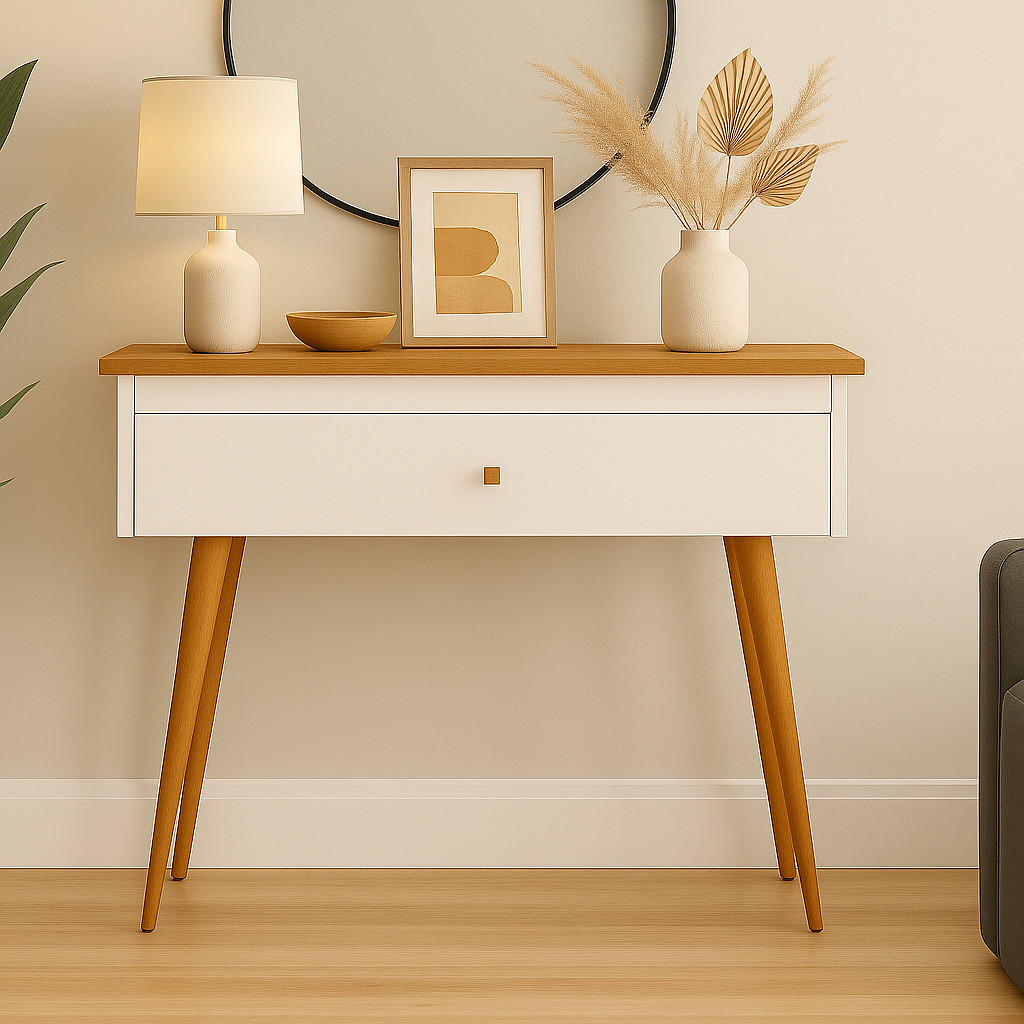 Aparador Buffet Balcão Elegante Com Pés em Madeira Gaveta Pronta Entrega em Oferta na Shopee