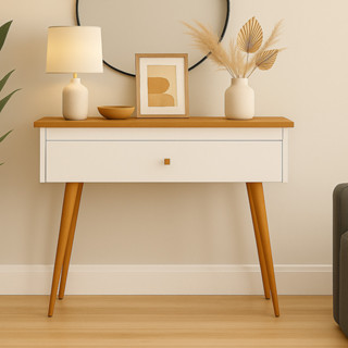 Aparador Buffet Balcão Elegante Com Pés em Madeira Gaveta Pronta Entrega em Oferta na Shopee