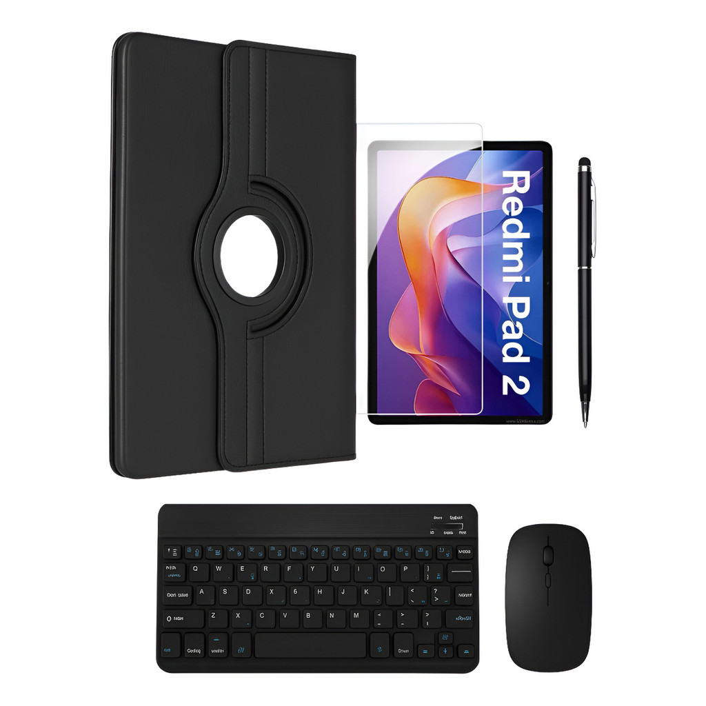 Capa Giratória+ Película+ Caneta+ Teclado Mouse Mi Pad 2 11