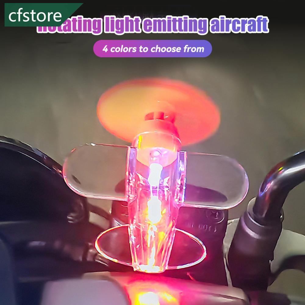 CFSTORE Motocicleta Rotatable Avião Movido A Vento LED Luz Ornamentos Bicicletas Decorações G1P6 em Oferta na Shopee