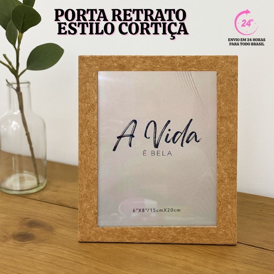 PORTA RETRATOS A4 21CM ESTILO MADEIRA DETALHADA MDF E ACETATO CERTIFICADO DIPLOMA