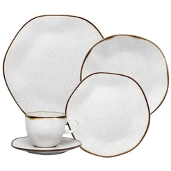 Aparelho De Jantar E Chá 30 Peças Porcelana Maresia